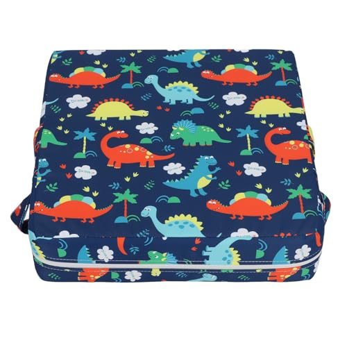 RIZGHWOY Cojín Elevador Ajustable Antideslizante para Niños Pequeños, Cojín Elevador Portátil Lavable para bebé, para Asiento Infantil con Esponja de Alta Densidad (BLUE)