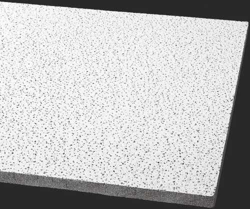 World Industries BPGR1728B Armstrong Acoustical Ceiling Panel 1728B Fine Fissured Humiguard Plus Square Lay in, 24X24X5/8 in., 16per Case - 296363