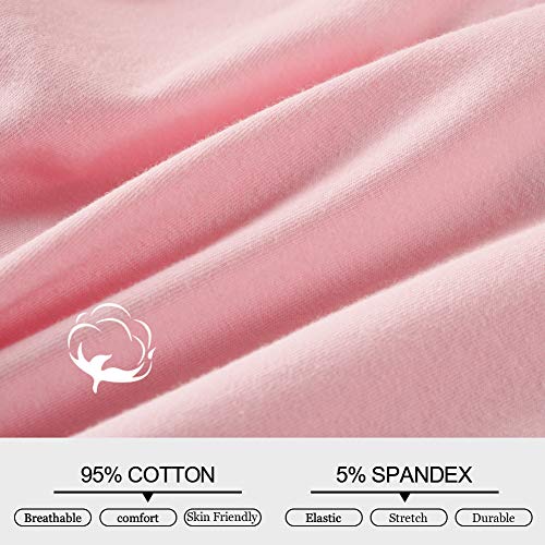 Image of INNERSY Womens Underwear Cotton Briefs Postpartum High Waisted Panties 5 Pack