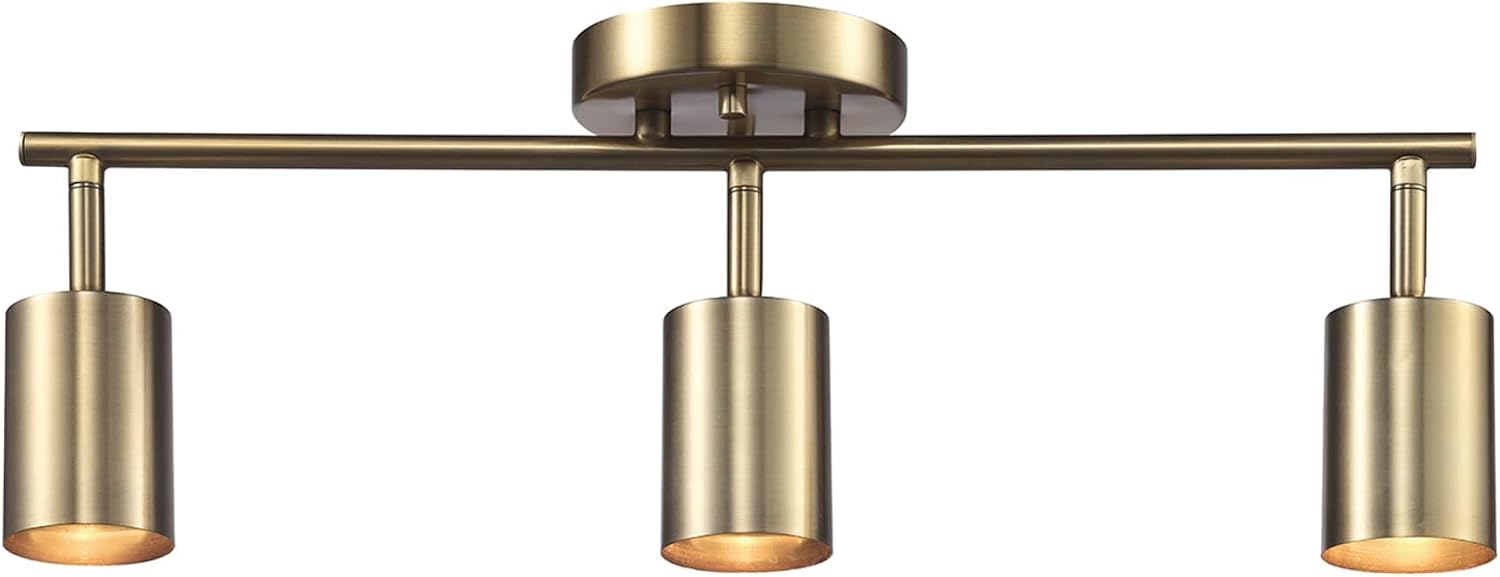 Globe Electric 91007786 Pratt 3 Light 21" Wide Fixed Rail Linear Ceiling Fixture - Matte Black
