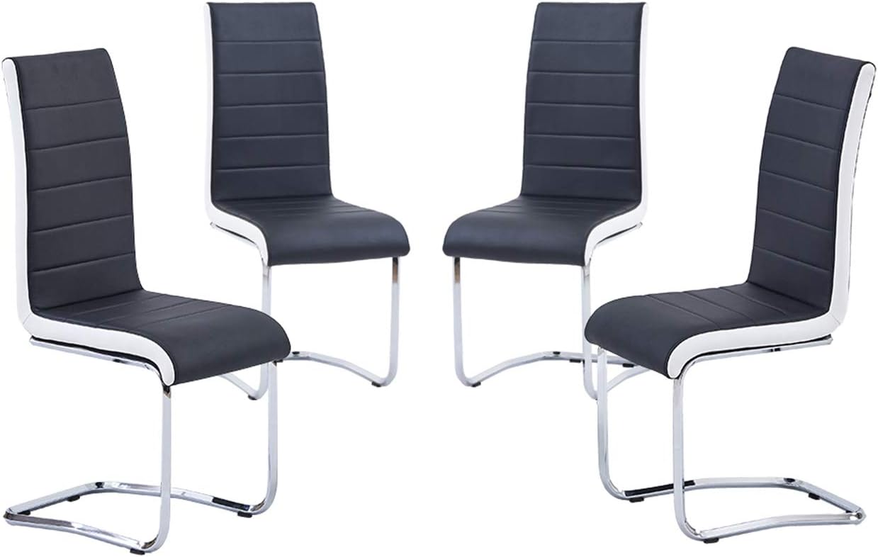 SICOTAS Dining Chairs Set of 4, Modern Velvet Chairs for Dining Room, Grey Dining Room Chairs, Easily Assemble Kitchen Chairs with Sturdy Metal Legs (Grey)