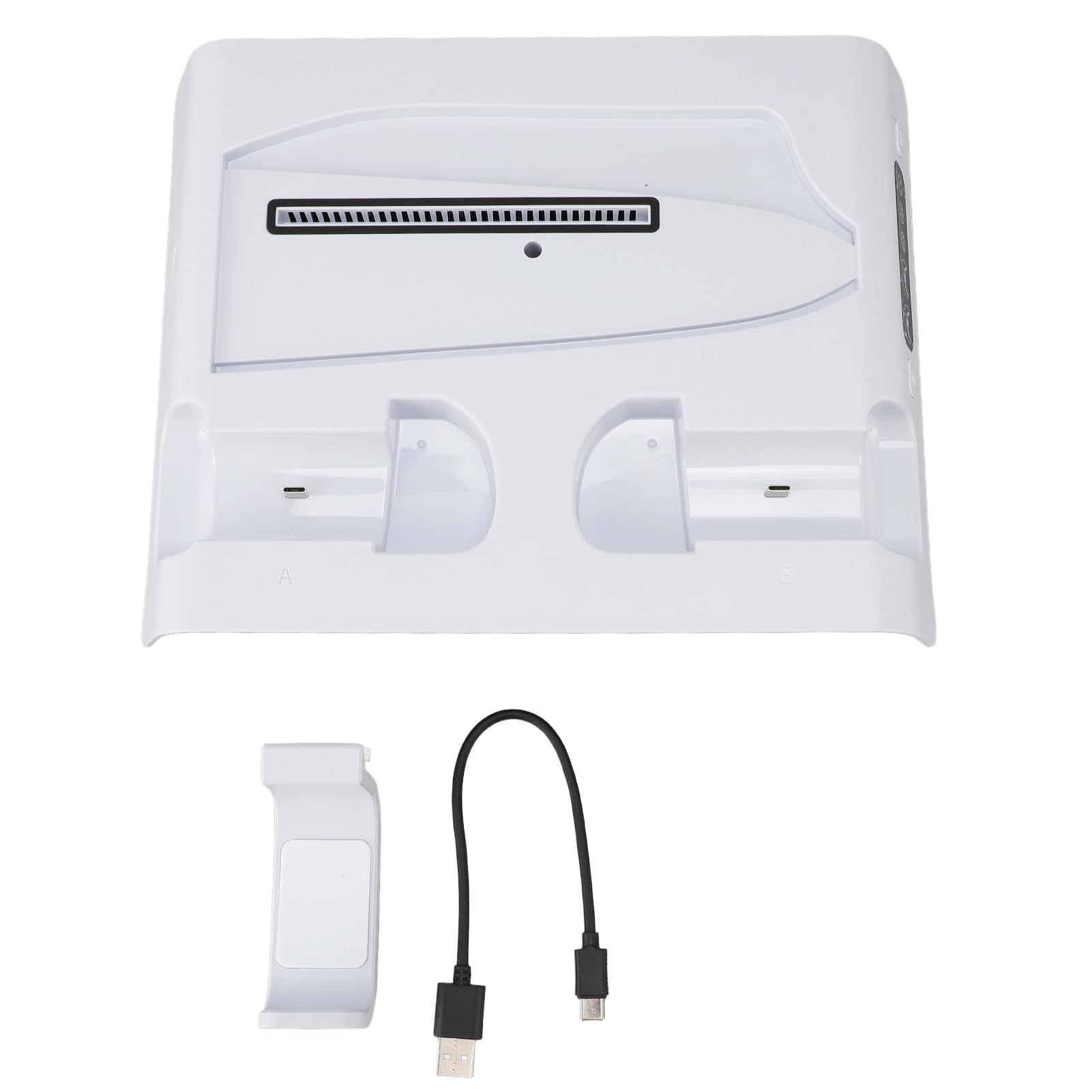 Tomantery Estación de Refrigeración para Consola de Juegos RGB, Base de Carga Doble para Mandos Multifuncional Eficiente para Entusiastas de los Juegos