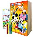 Disney Mickey Mouse: 400 Pg Coloring Book Bundle for Kids - Mickey, Minnie, Pluto, Goofy, Donald Duck, Daisy Duck with Colored Pencils | Activities, Mazes, Games Puzzles