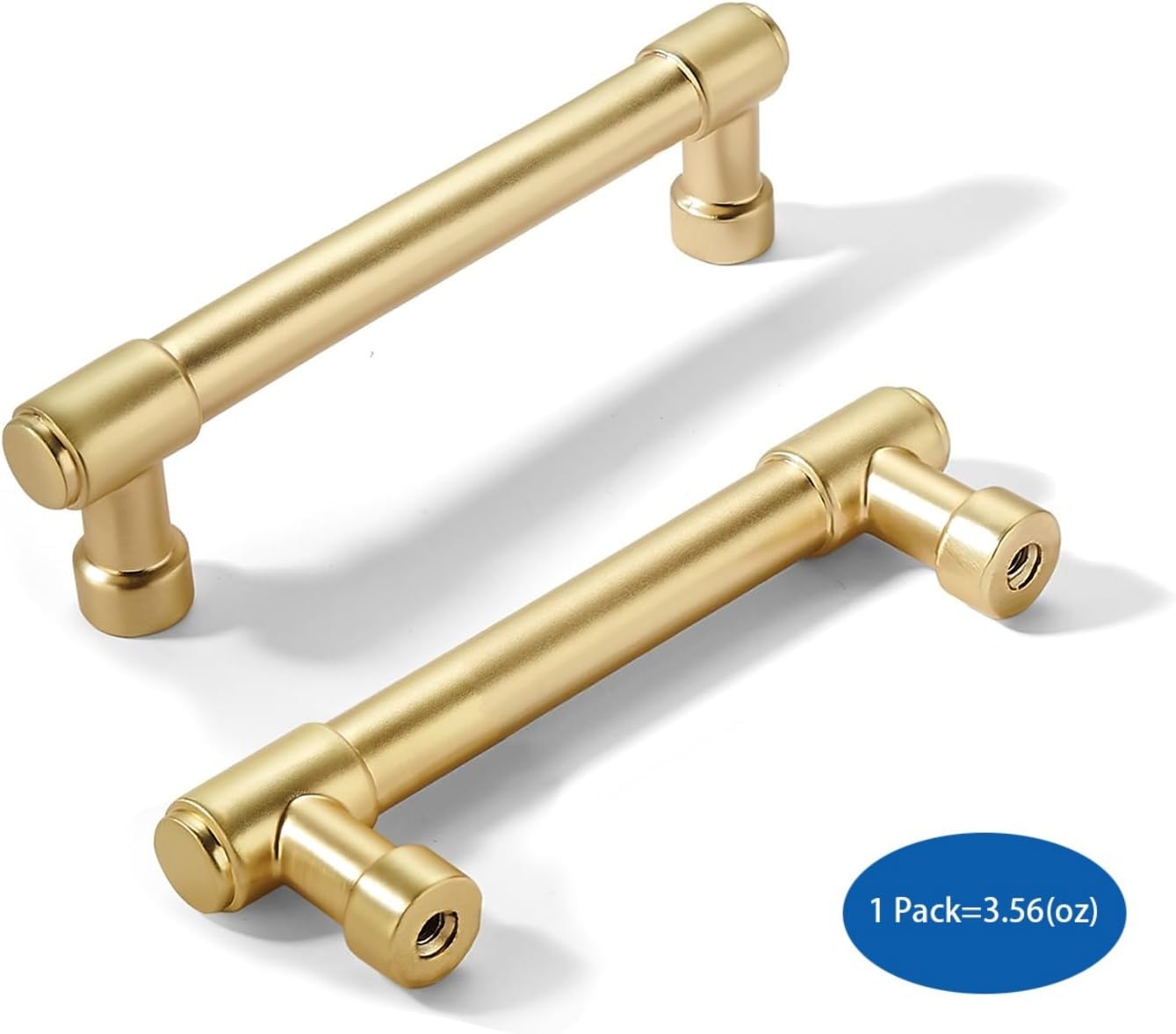 KHTUMEWARE-3 Brushed Gold Cabinet Pulls CTC 3 in (76 mm) 10-Pack