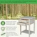 IC International Concepts Rectangular Lamp/End/Side Table, 2 Drawers Eco-Friendly Parawood, Kitchen/Dining Furniture, Easy Assembly, 25.6