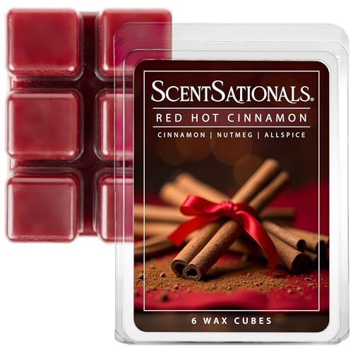 ScentSationals Red Hot Cinnamon Scented Wax Melts 2.5oz (6 Cubes)