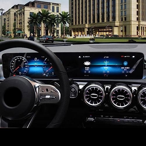 eglci Car Navigation Film Compatible With Mercedes For Benz For A Class W177 A180 A200 Car Navigation Screen Protective Film Dashboard Tempered Glass Screen Protector