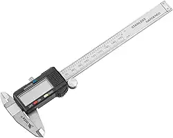 MTX Paquímetro Digital 150Mm 6 Pol Em Aço Inoxidável Alta Precisão Com Display LCD Para Medições Internas E Externas Estojo Plástico De Proteção Ideal Para Uso Profissional Em Oficinas E Manutenção