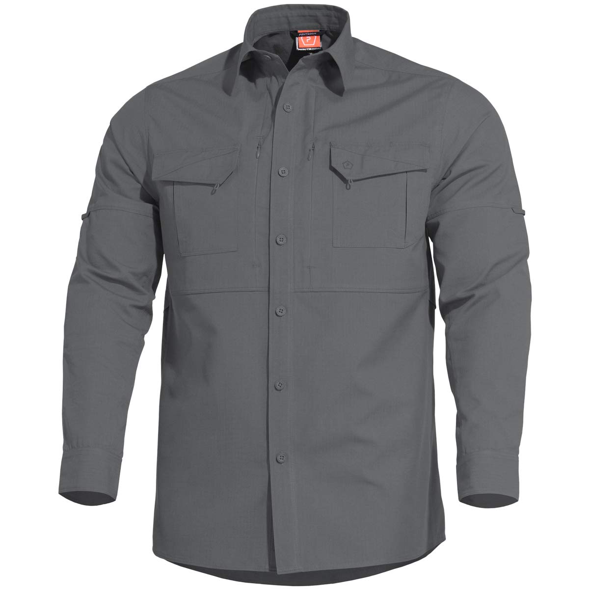 Pentagon Men's Wolf Grey Plato Tactical Shirt Size L