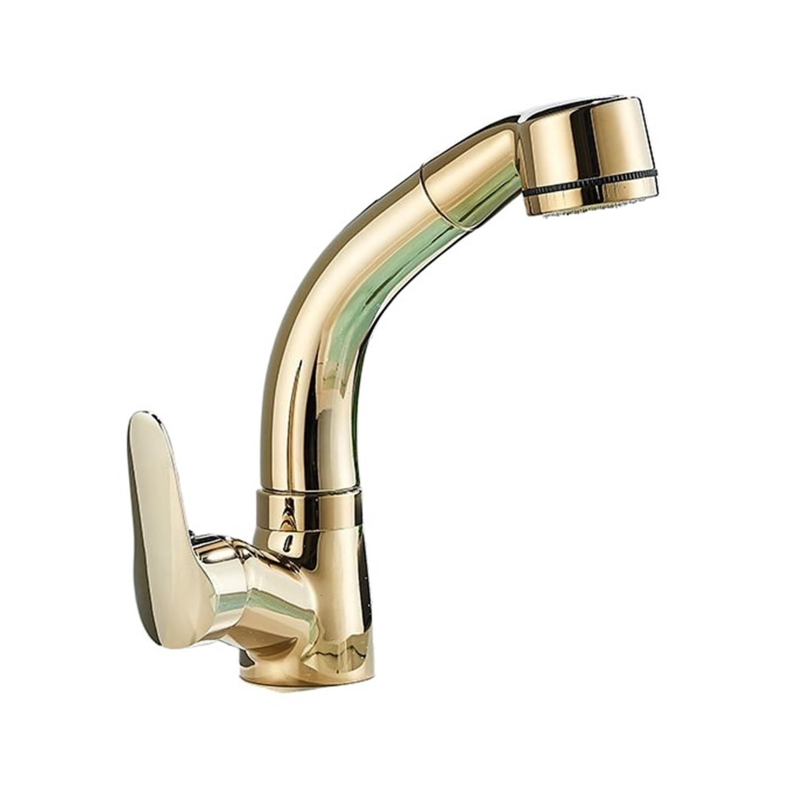 Robinet de lavabo a double fonction avec pulverisateur extensible