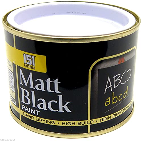 Black Board Paint School Chalk Board Matt Black 180ml New