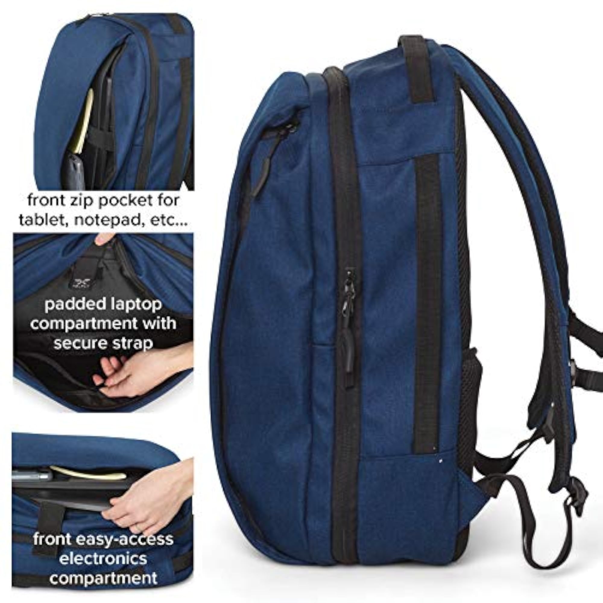 PU Leather Double Layers Zippers School Bag