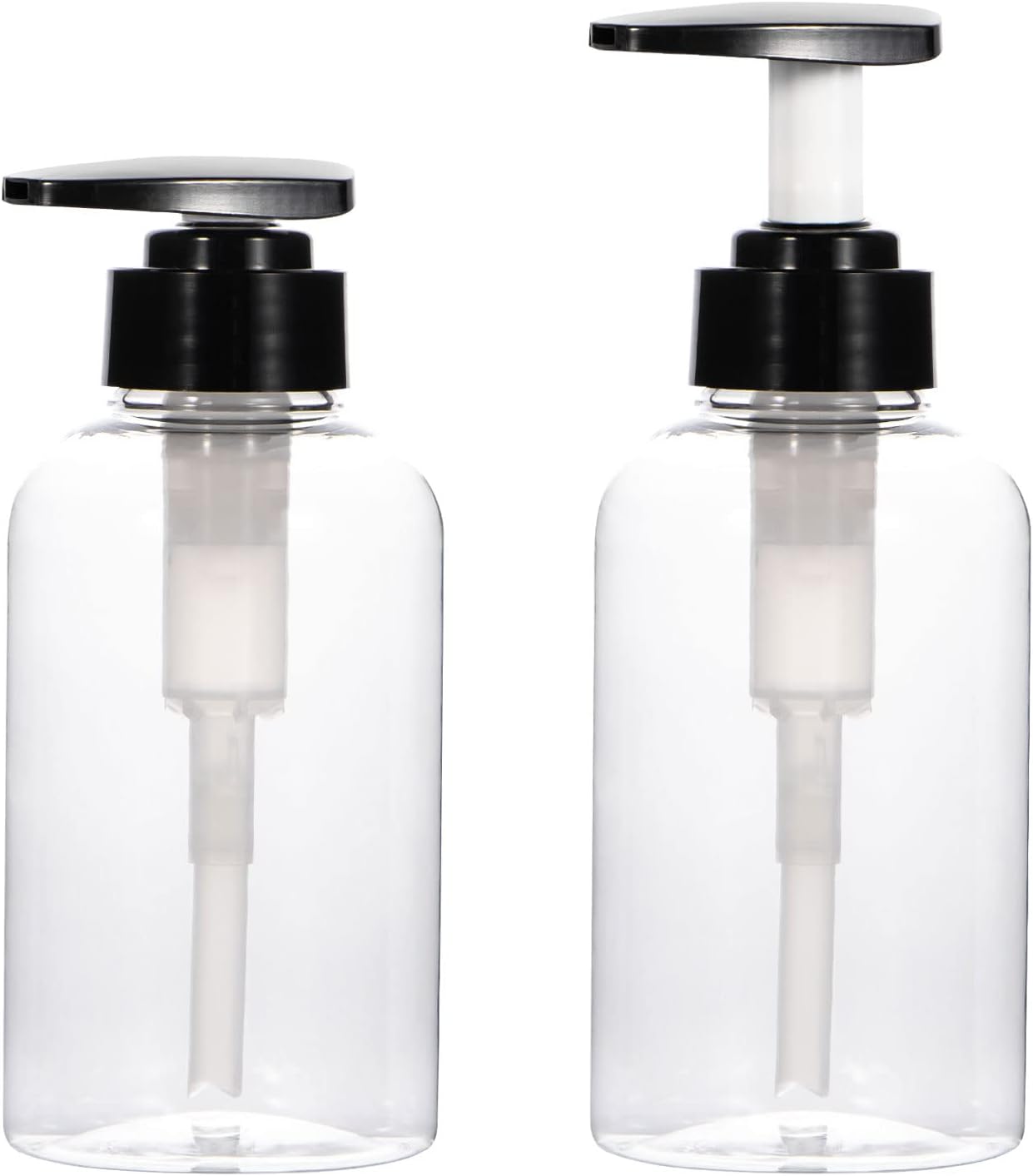 Yebeauty 2 PCS Clear Pump Bottles 10oz 300ML, Empty Plastic