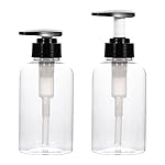 Yebeauty 2 PCS Clear Pump Bottles 10oz 300ML, Empty Plastic Lotion Bottle Pump Dispenser with Pump Refillable for Home and Daily Use