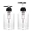 Yebeauty 2 PCS Clear Pump Bottles 10oz 300ML, Empty Plastic Lotion Bottle Pump Dispenser with Pump Refillable for Home and Daily Use