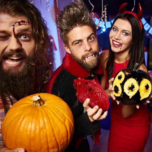 Simulation Herzen, Künstliche Herzen, Simulation Blutige Orgel, Körperteile Party Requisiten, Halloween Dekoration mit Blut verschmiert, Horror Dekoration für Halloween Mottoparty Streich Trick