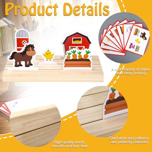 Vicenpal Juego Educativo de Granja para Niños 35 Piezas miniatura 3