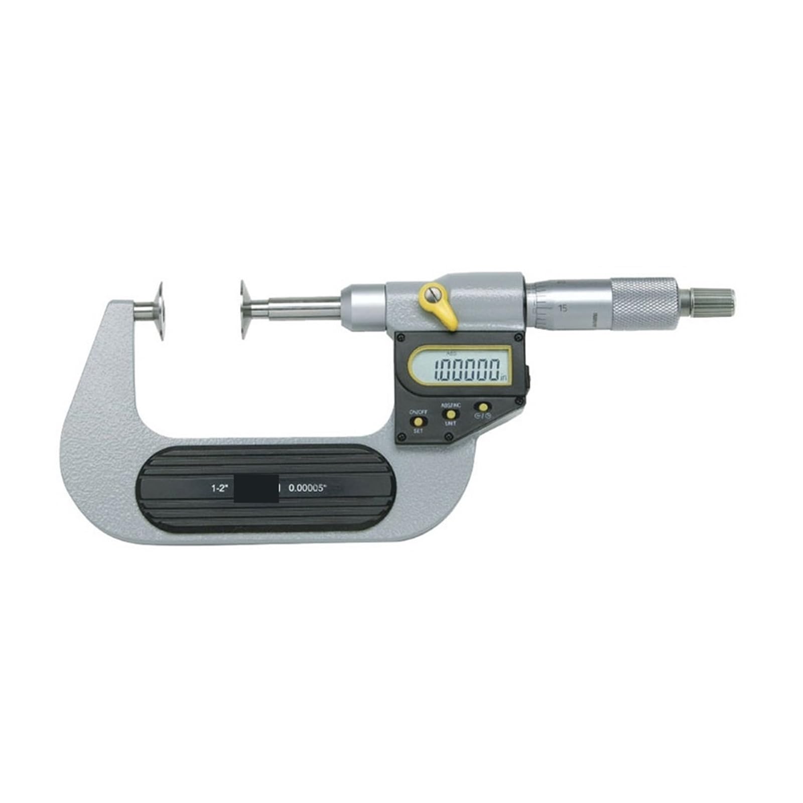 Suwmiarka Cyfrowa, Elektroniczny mikrometr dyskowy IP65 0-25 mm Wodoodporny 0,001 Nieobrotowe wrzeciono 0-1 cala Szybki pomiar 145-01-0