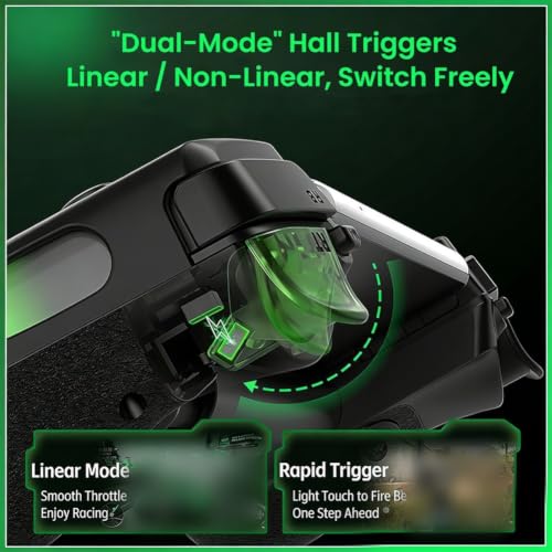 Mando para juegos móvil tipo C con joysticks de efecto Hall antidrift 6