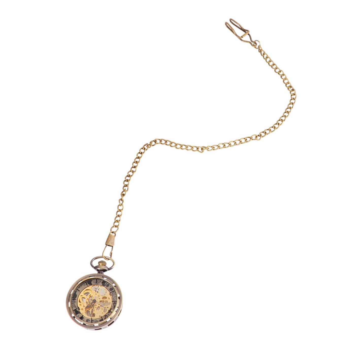 Mikikit durchbrochen Vintage Taschenuhr, Gold, mechanisch, mit Handaufzug