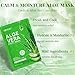 KONEUK 30 Pack Aloe Vera Hydrating Face Masks Skincare, Moisturizing & Soothing Sheet Face Mask for Skin Care, Bulk Aloe Face Masks for After Sun Care and Sunburn Relief