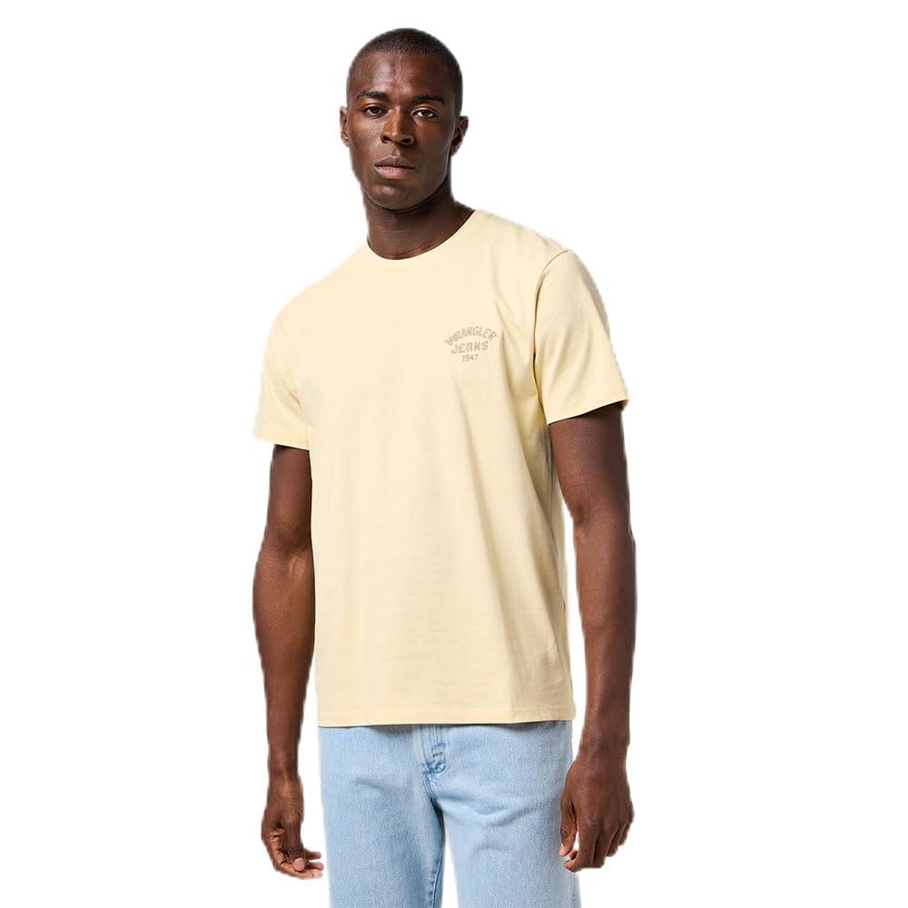 Wrangler Small Logo tee, Banana Crepe, XL