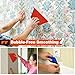 WRAPXPERT Wallpaper Tools, Smoothing Tool Kit for Peel and Stick Wallpaper/Contact Paper/Vinyl Backsplash Applying, with Squeegee Smoother, Seam Roller, Razor Scraper, Knife and Blades