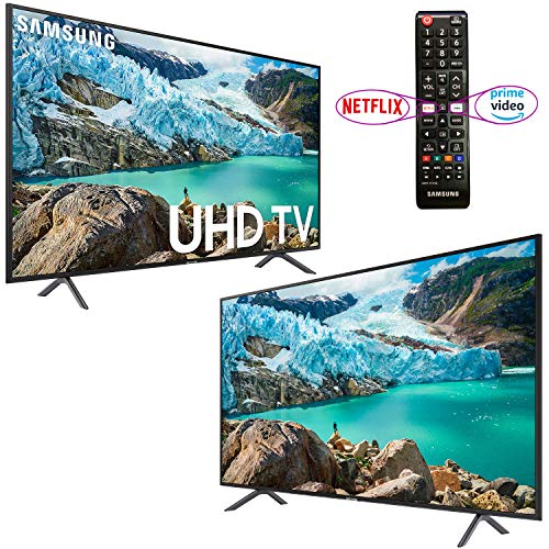 Samsung Smart TV 58” inch 4K UHD Flat Screen TV (UN58RU7100FXZA) with HDR, Google, Apple