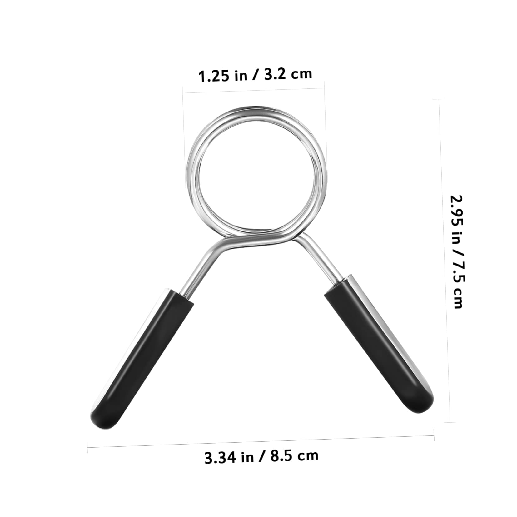 HANABASS Barbell Clips Set 12 Pcs Spring Clip Collars for Weightlifting Dumbbells