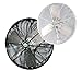 J&D Manufacturing VDF24HOB2 Heavy Duty Industrial Basket Fan, 24" Diameter, 115V, 1/4 hp, 1 Phase, Black, 10
