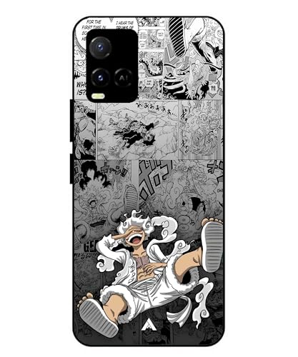 Image of Premium Anime 2 Case for Vivo Y36 (Glossy Finish) Soft-Touch Metal TPU Back Cover, Shockproof, Designer, Aesthetic Mobile Phone Case