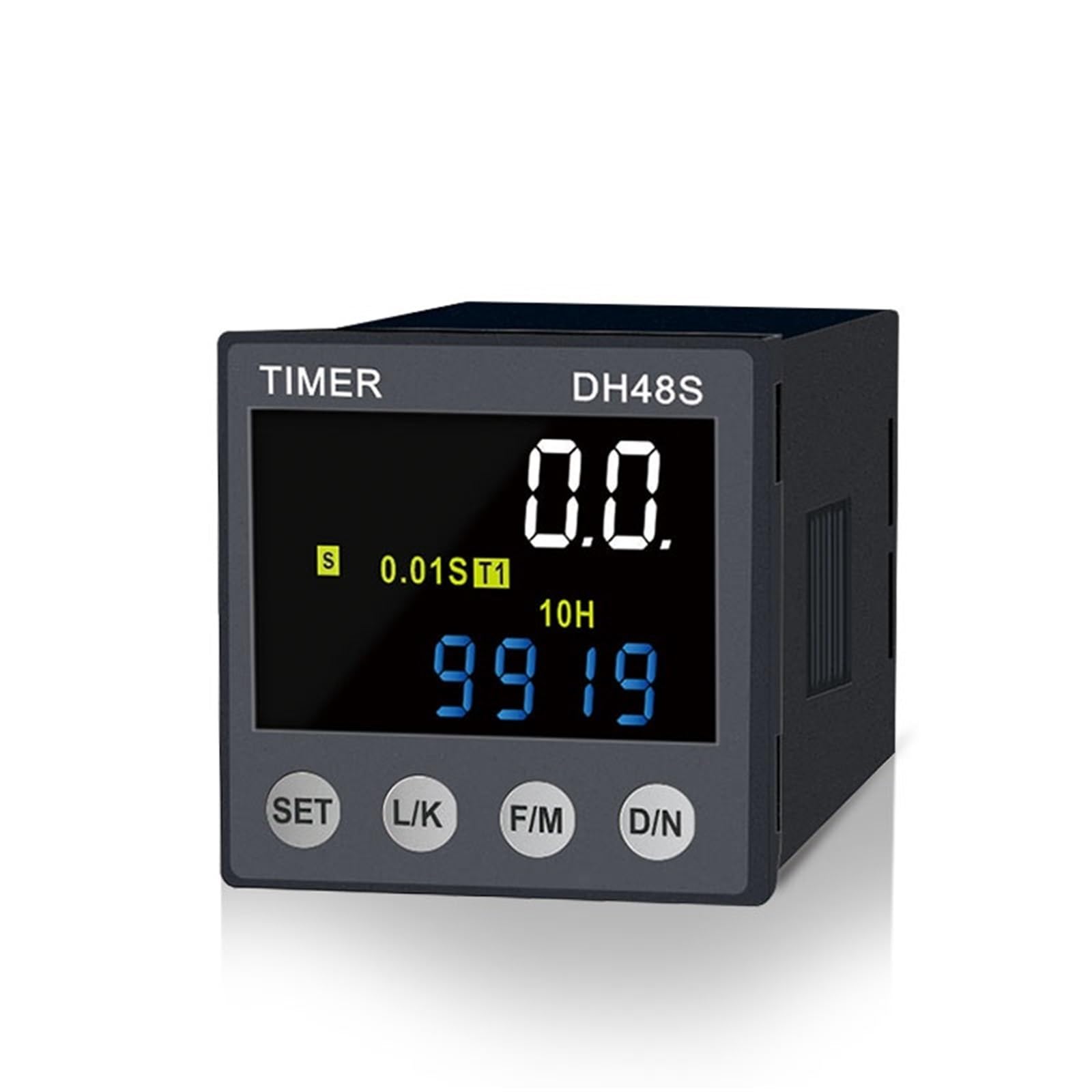 Relé de tiempo DH48S-1Z 2Z LED 0.01S-99990H con base de zócalo CC CA 220 V 1 unidad(DH48S-2H 24V DCAC)