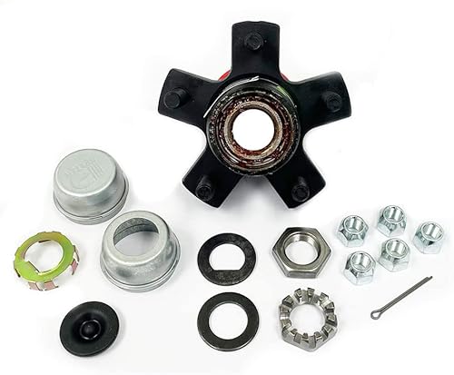 SOUTHWEST WHEEL Pre-engrasado Fácil Montaje 5 en 4-1/2" USA Buje loco para 2,000 libras. Eje de remolque