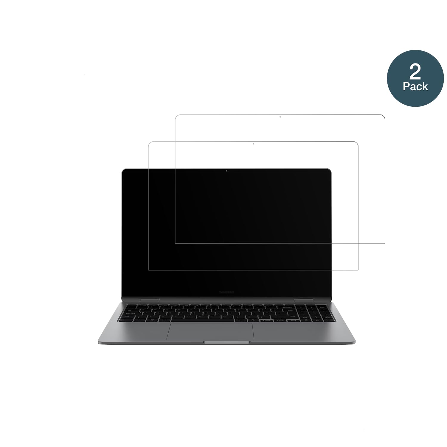 dipos 2x Pellicola 9H opaca per Samsung Galaxy Book4 Edge 15.6 Zoll | Antiriflesso, non si rompe e non si scheggia, non è vero vetro, Anti-Shock, antigraffio, senza bolle, autoadesiva