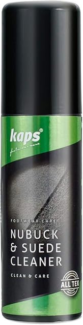 Kaps Nubuck and Suede Shoe Boot Cleaner with Brush Applicator Cap, Shampoo For All Colours, 75 ml - 2.53 fl. oz.