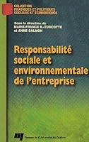 RESPONSABILITE SOCIALE ET ENVIRONNEMENTALE DE L'ENTREPRISE 2760513750 Book Cover