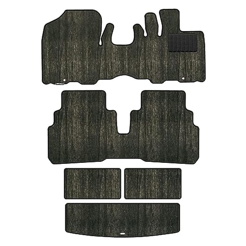 Hotfield スズキ 互換品 新型 ハスラー MR52S MR92S フロアマット+トランクマット ラゲッジマット 木目 ウッド ダークウッド