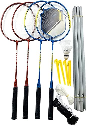 HTDHS Professionele Badminton Racket Net Set Aluminium Training Lichtste Badminton Racket met Tote Tas LightestSports… - Image 3