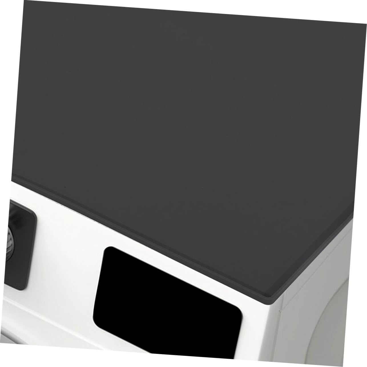 Artibetter Silikon Waschmaschinen Schutzmatte in Schwarz Starke Schutzfunktion und Formbeständig Minimalistisches Design für Waschmaschine und Trockneroberseite