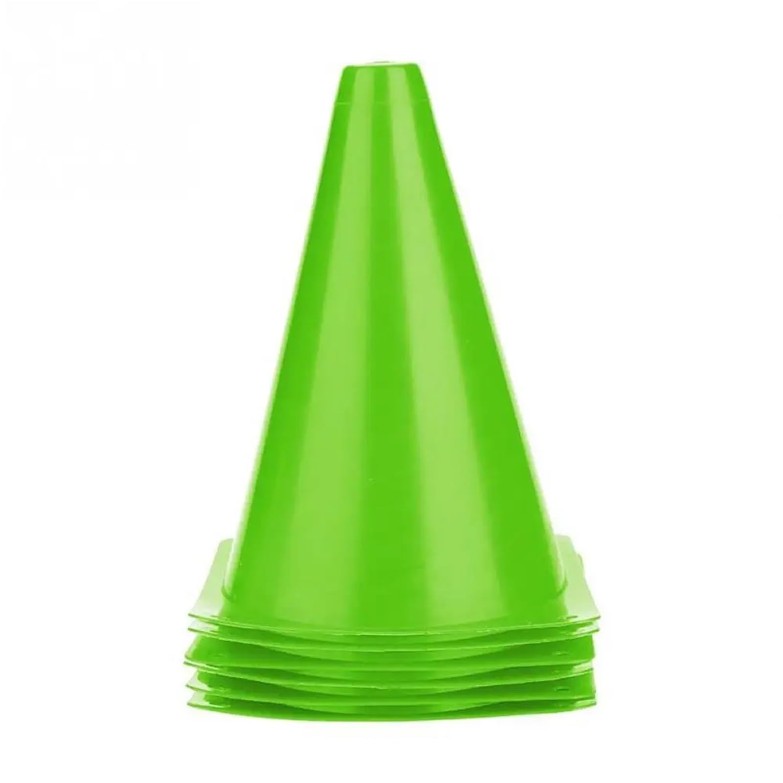 Sportowe plastikowe stożki 10 szt. Treningowe łyżwiarstwo Fitness Uniwersalny marker do skateboardingu Piłka nożna Gry halowe na świeżym powietrzu(Green-18cm)