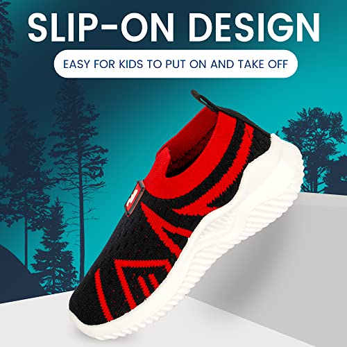 Image of Casual Shoes for 2 Years to 4 Years Kids Boys & Girls Abstract Non Woven Design Slip-On Light Weight Sneakers for Toddler