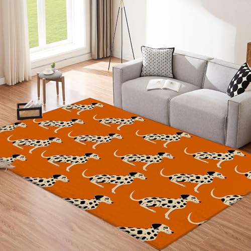 Tapis de sol dalmatien 160x230 cm lavable et imprimé pour salon moderne - 2