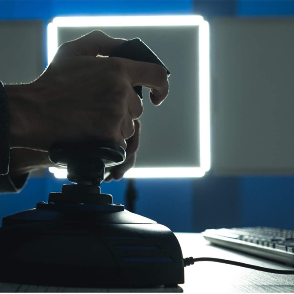 Hztyyier Joystick di volo a 8 vie, Controller di gioco 8 direzioni, con pulsante di fuoco superiore per giochi di volo