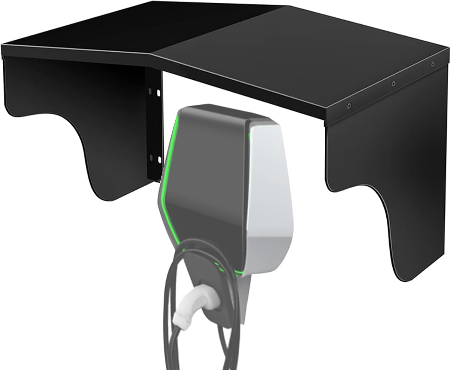 Cubierta para cargador de vehículo de montaje en pared – Techo del puerto de carga del vehículo – Cubierta del puerto de carga de pared para equipos eléctricos, accesorios de protección Cubierta para cargador de vehículo de montaje en pared – Techo del puerto de carga del vehículo – Cubierta del puerto de carga de pared para equipos eléctricos, accesorios de protección