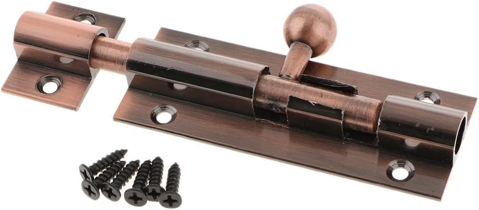 Loquet de verrouillage de porte coulissante en cuivre de 5 pouces pour une securite elegante