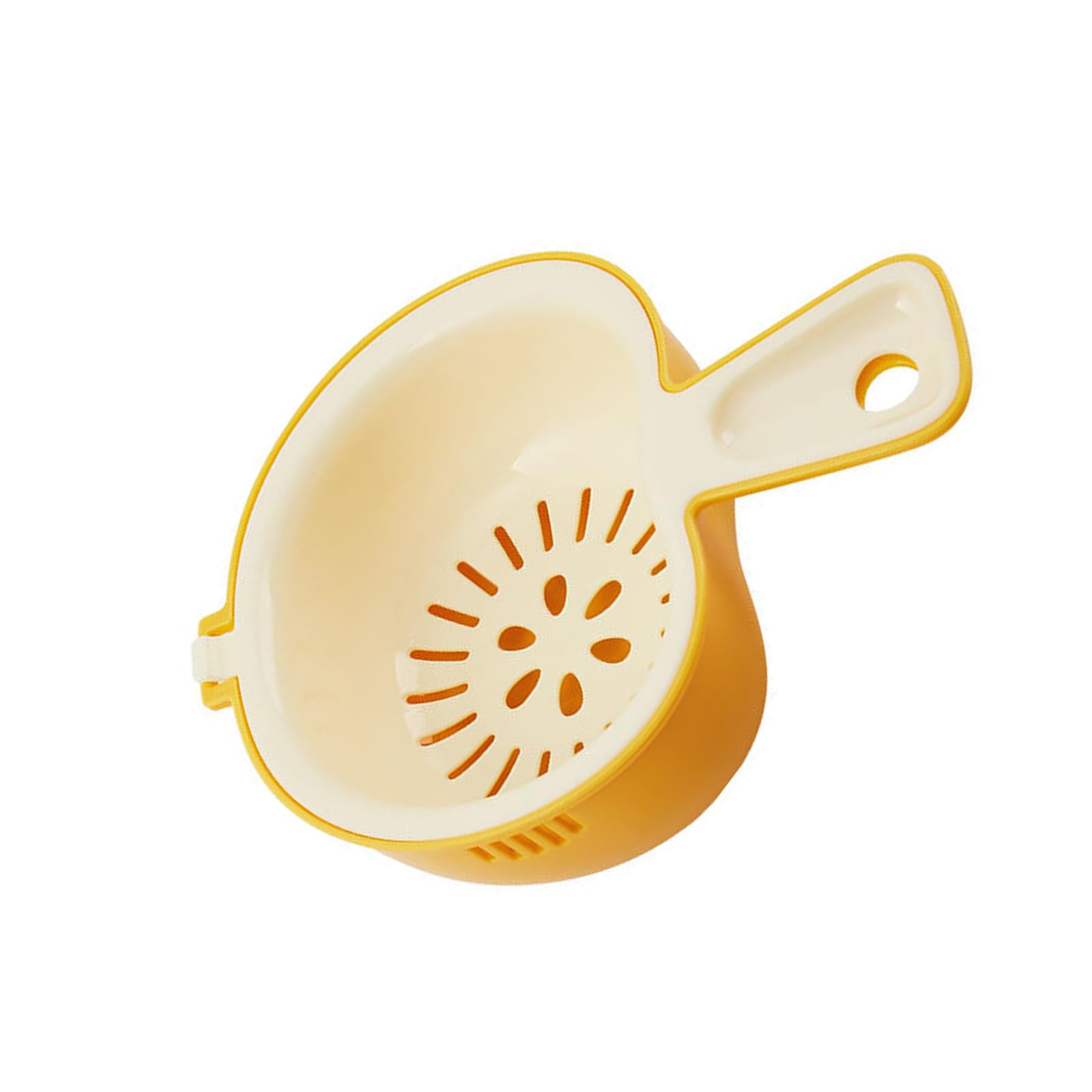hogtnd Layer Strainer Basket for Washing Fruits Vegetables and Pastas Food Grade Small Colander Cleaning Bowl Ergonomic Handle Colander
