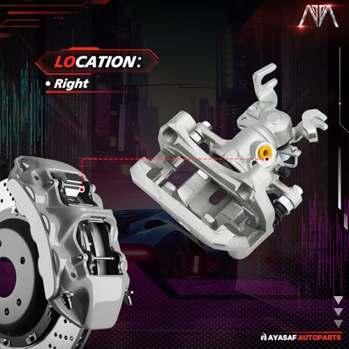 Image of 18B5003 Rear Right Disc Brake Caliper Assembly with Hardware | Compatible with Lincoln 2006 Zephyr, 2007-2012 MKZ, Ford 2006-2012 Fusion, 2006-2013 Mazda 6, Mercury 2006-2011 Milan