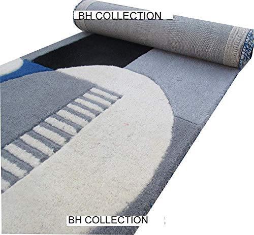 Image of Classical Look Plain Handmade Tufted Carpet with Super Soft & Pure Woolen Carpet for Your BEDROOMS & Living Room with 1 INCH Pile Height 2.0 X 6.0 FEET (60x180 cm) Multi