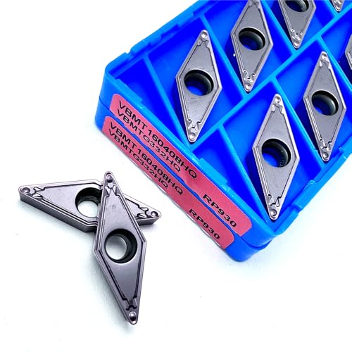 10 piezas VBMT160404HQ VBMT160408HQ Insertos de Carburo para Torno CNC miniatura 4