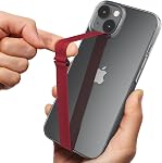 Sinjimoru Optimal Design Finger Phone Grip, Silicone Cell Phone Strap for Phone Case with Clip as Phone Loop Holder for iPhone Case & Samsung Phone. Sinji Loop Clip 230 Lavender